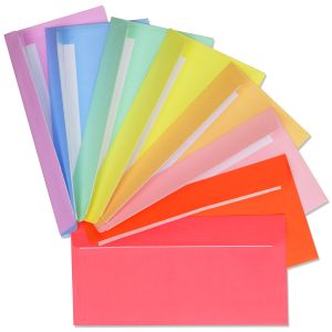 Цветные конверты Е65 (1+0) СКЛ (50шт. в уп. одного цвета) - Фото - 1