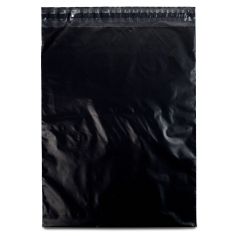 Кур'єрські поліетиленові пакети ЧОРНІ 300х400 мм + 40 мм (клапан) (1000 шт. в уп.)