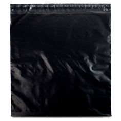 Кур'єрські поліетиленові пакети ЧОРНІ 380х400 мм + 40 мм (клапан) (1000 шт. в уп.)