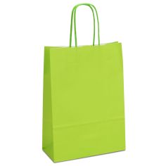 Крафт-пакет 18х08х25 світло-зелений з крученими ручками