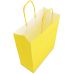 Крафт пакет 18х08х25 желтый с витыми ручками - Фото - 2