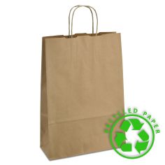 Бумажный пакет 23х10х32 с витыми ручками