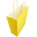 Крафт пакет 32х13х42,5 желтый с витыми ручками - Фото - 2
