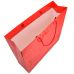 Паперовий пакет 42х13х37 червоний з ручками - Фото - 2
