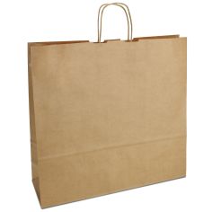 Крафт пакет 44х14х42,5 коричневый с витыми ручками