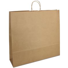Крафт пакет 54х14х50 коричневый с витыми ручками