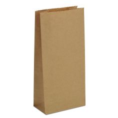 Крафт пакеты 9x6,5x21 коричневые без ручек