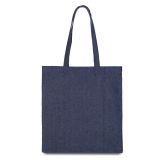 Эко-сумка из хлопка ДЖИНСОВАЯ (темно-синяя) (38х40 см) 320 г/кв.м