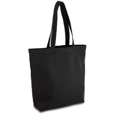 Эко-сумка из хлопка  ЧЕРНАЯ (39х41х8 (дно) см)  220 г/кв.м