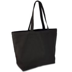 Эко-сумка из хлопка ЧЕРНАЯ (50x14х38 см) 220 г/кв.м