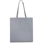 Еко-сумка сіра світловідбивна з плащової тканини (38х40 см) 