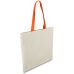 Еко-сумка з бавовни з оранжевими ручками (38х40 см) - Фото - 2