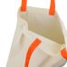 Еко-сумка з бавовни з оранжевими ручками (38х40 см) - Фото - 3