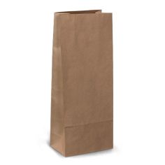 Крафт пакеты 13x8x31 коричневые без ручек