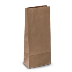 Крафт пакеты 11x6x27 коричневые без ручек