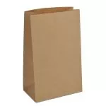Крафт пакеты 15x9x24 коричневые без ручек
