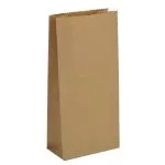 Крафт пакеты 9x6,5x21 коричневые без ручек