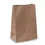 Крафт пакеты 19х12х29 коричневые без ручек