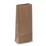 Крафт пакеты 11x6x27 коричневые без ручек